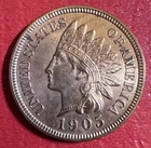1905 US Indian Head Cent! Choice AU Details! Sold As Pictured 221