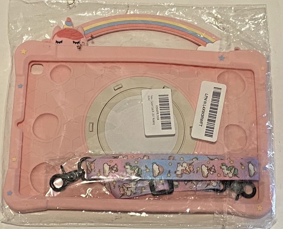 Unicorn Case Rotating Fidget Samsung Galaxy Tab S6 Lite 10.4 Pink - Image 4 of 4