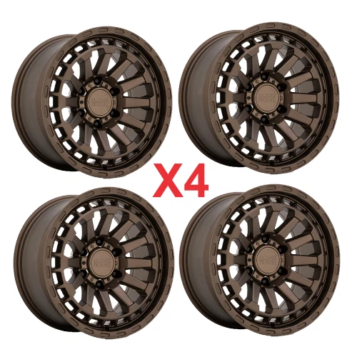 17 NEW BRONZE WHEEL TIRE FIT FORD F-150 F150 6X135 RHINO FUEL ALL TERRAIN A/T — 第 3/4 张图片