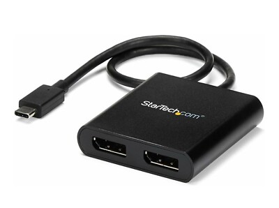 Usb-c To Displayport Multi Monitor Splitter - Usb Type-c 2-port Mst