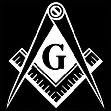 Mason Masonry Masonic Freemason Vinyl Decals / Stickers 2(TWO) Pack