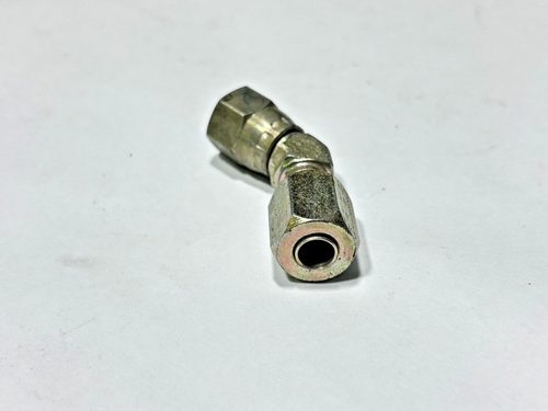 (2) C35356x4 WEATHERHEAD Steel 1/4" Swivel Nut 45 Degree Elbow Assembly Steel - Picture 4 of 5