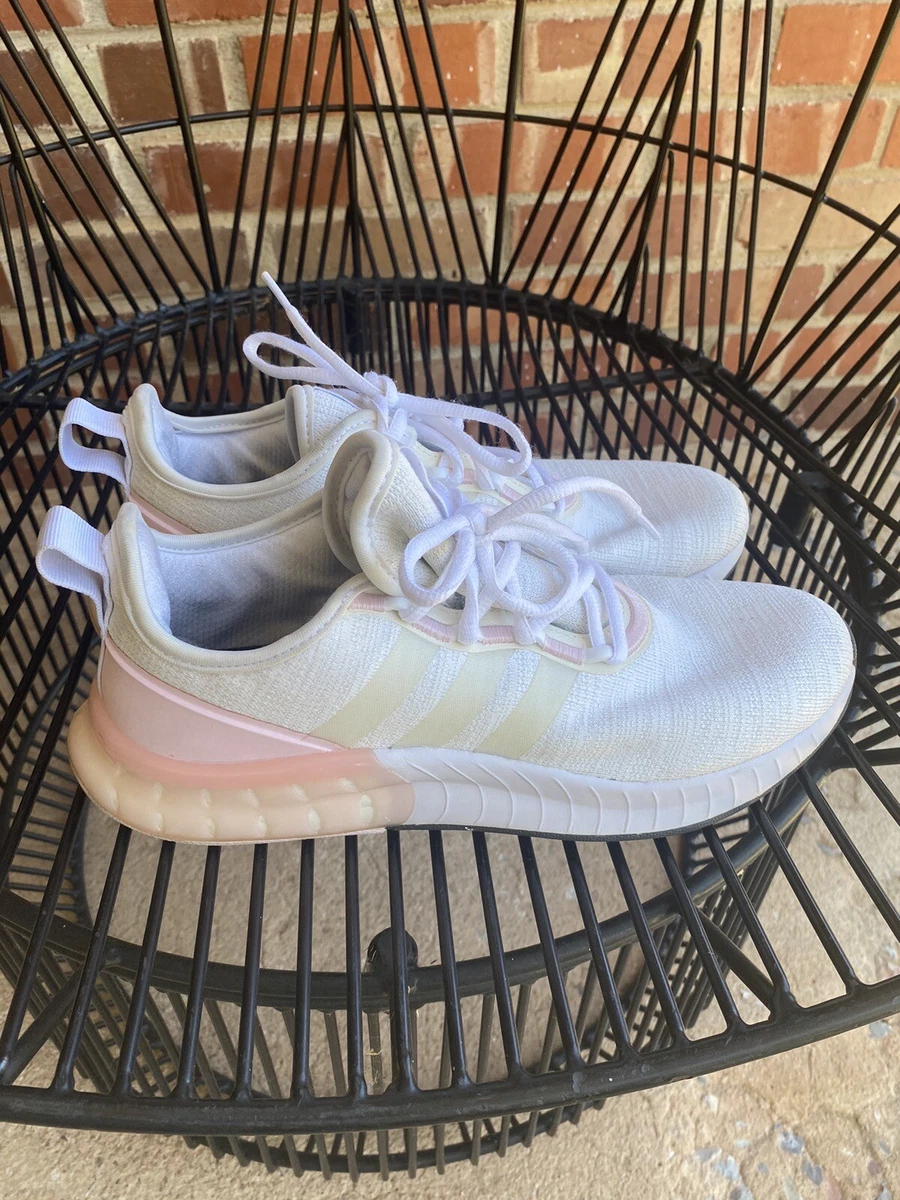 Womens Adidas Kaptir Super Running Shoes Pink White Size 8.5