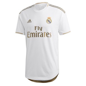 white and gold soccer jersey