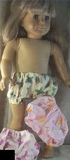Doll Clothes Made 2 Fit Girl 18" Inch 3 Pairs Panties Butterfly Pink
