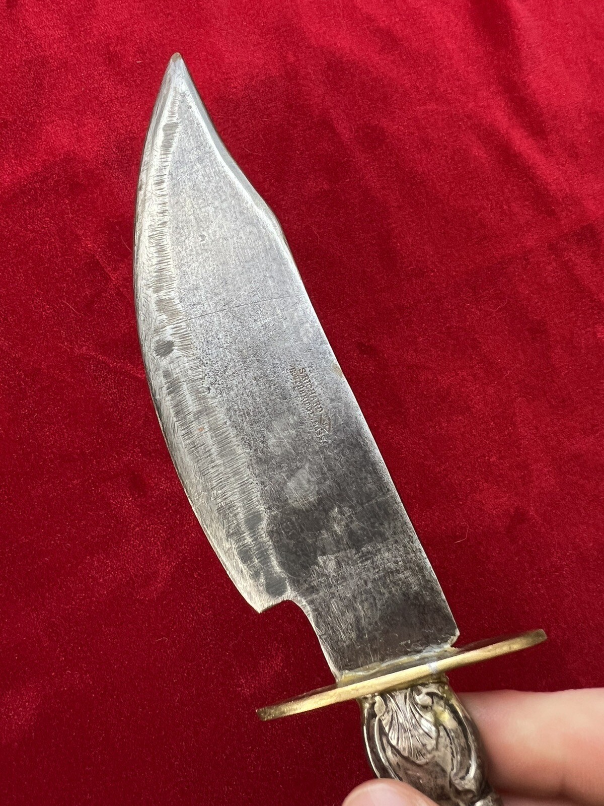 Antique Bowie Knife Fixed Blade Cutlery Handle Vintage Bowie