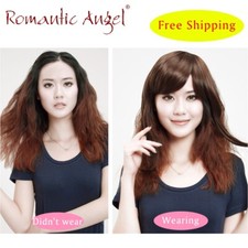 Thick Bang 100 Real Hair Extension Clip In Front Fringe As Human Hairpiece