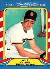 1987 Fleer Limited Edition #8 Will Clark