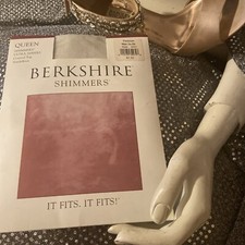 Berkshire Shimmers Sz 1x -2X Platinum Style 4412 Ultra Sheer Pantyhose Vtg New