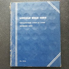 1909-1940 Lincoln Wheat Cent Starter Collection Harris Folder w/40 Coins 9004
