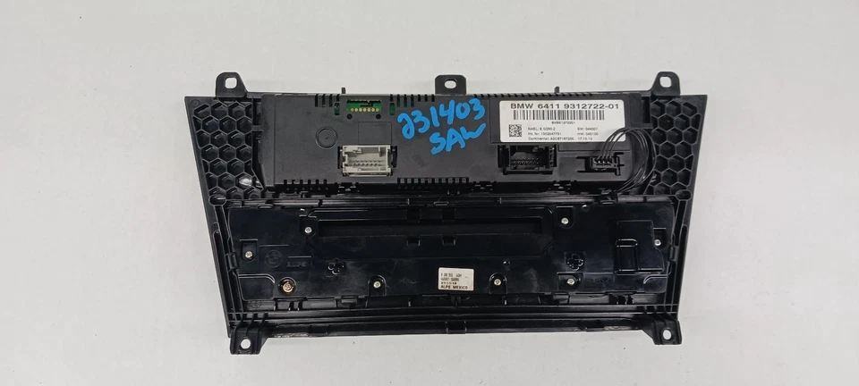 2014 BMW X3 Heat AC Controller (heated seats) OEM 14 - Изображение 2 из 4