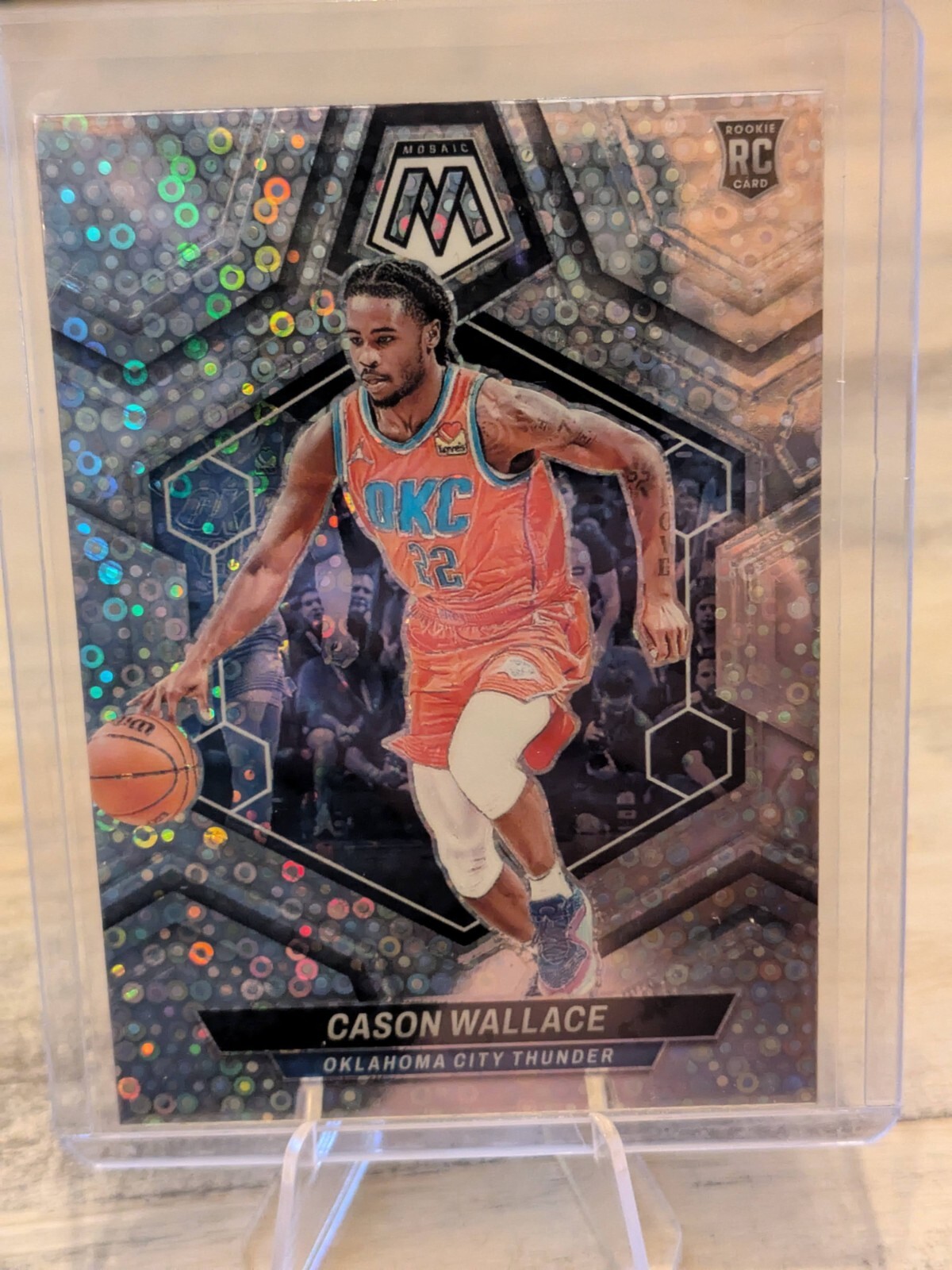 2023-24 Mosaic- Cason Wallace- #218 Fast Break Silver