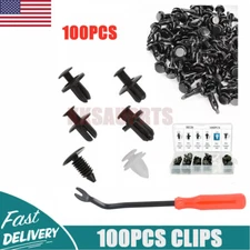 Car Kit Retainer Body Bumper Clips Rivet Retainer Trim Molding Push Pin 100pcs