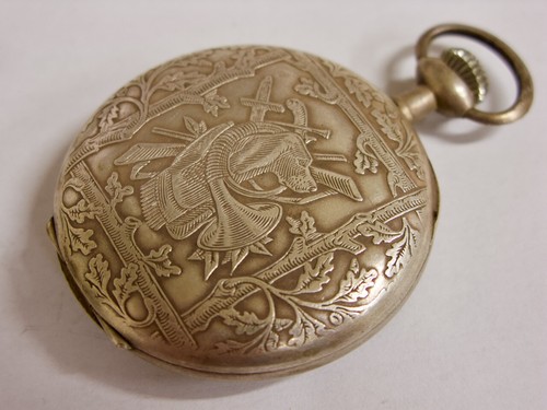 Boîtier de montre de poche neuf de stock Antique pocket watch case NOS Swiss N°5 - Picture 2 of 11