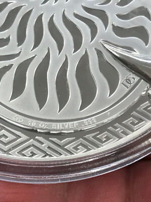 2020 MONGOLIA MAJESTIC EAGLE DOUBLE SIDED HIGH RELIEF 10 OZ BU