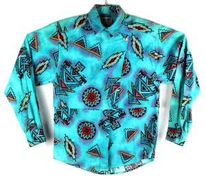 vintage aztec western shirts