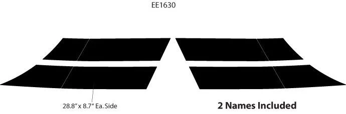 NITRO - Barra de capó Hash rayas de vinilo calcomanías gráficas 3M para Dodge Nitro 2007-2012 Foto 4 de 4