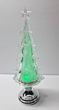 Christmas Tree Acrylic Battery-Operated LED Lighted Color Changing Unbranded