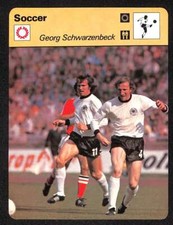 1977 Sportscaster #5508 Georg Schwarzenbeck Series 55 Soccer NM/NM+ D82725