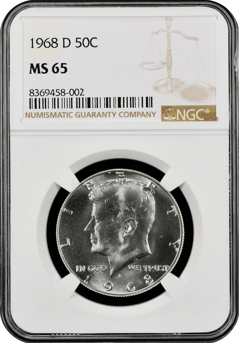 【5枚組】NGC MS65・64 1968年カナダ$１・50.25.10.5C MS 65 Graded 1968 Kennedy US Half Dollars (1964-Now) for sale | eBay