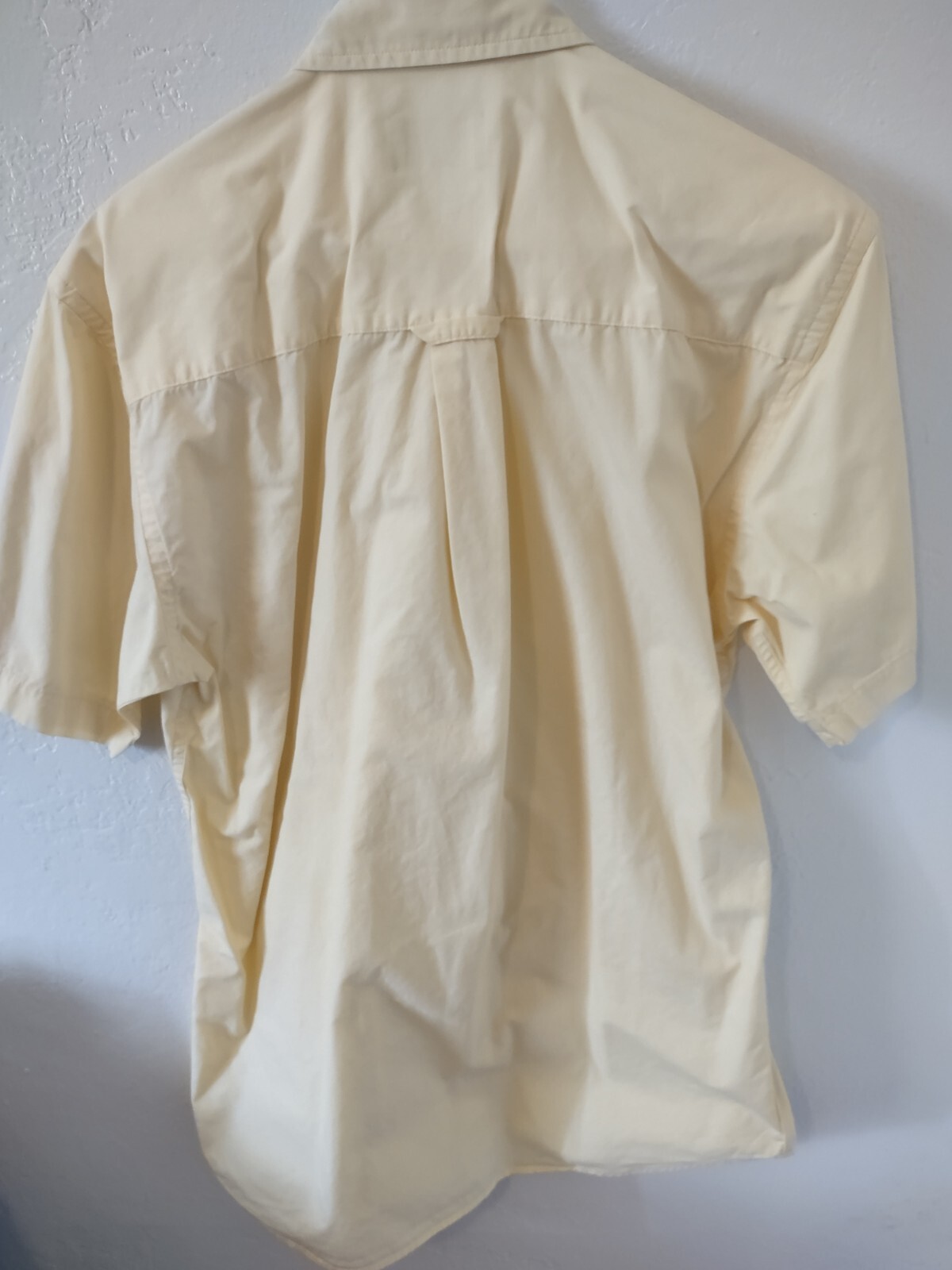 Pendleton Small Solid Color Light Yellow Short Sl… - image 4