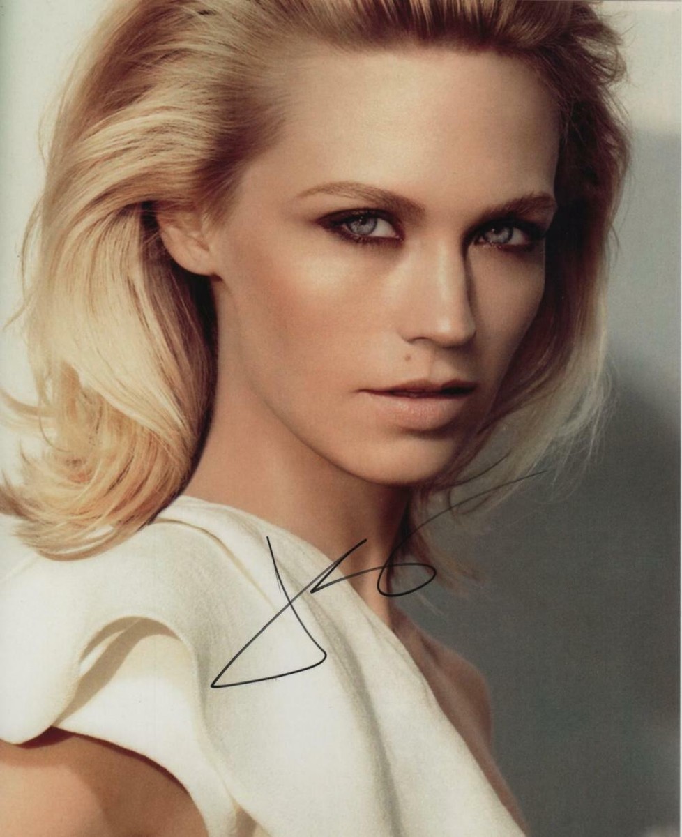 JANUARY JONES Signed Photograph - Film & TV Actress / Model