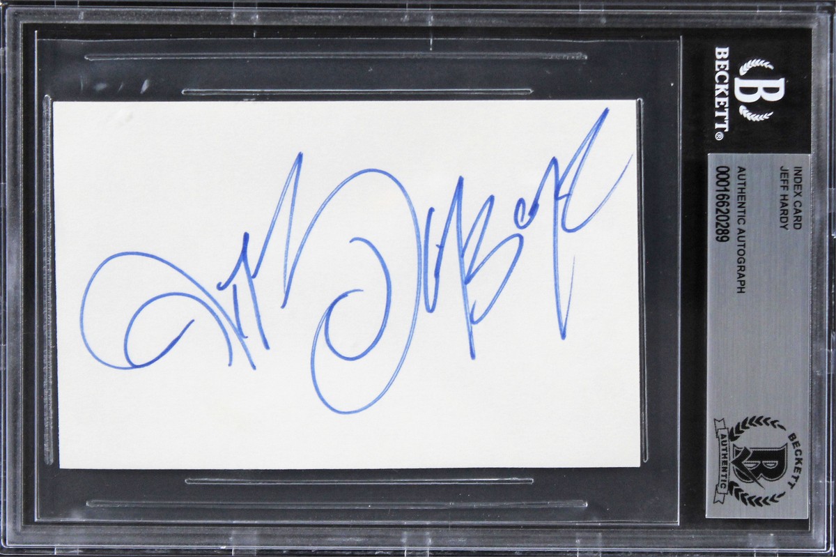 WWE 認証書付きサイン入り jeff hardy elite エリート Jeff Hardy WWE Elite Top Picks Figure - AUTOGRAPHED