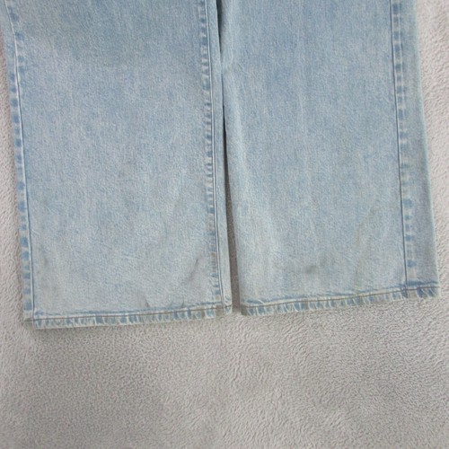 RM Williams Jeans Womens W26 L32 Light Blue Wide Leg High Denim - Picture 4 of 8