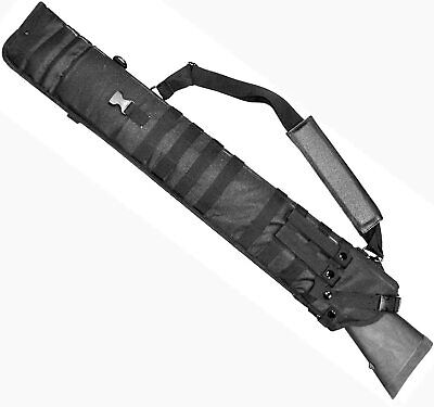 40" LEATHER RIFLE SHOTGUN SCABBARD CASE HOLSTER HUNTING STORAGE FOR HORSE OR CAR