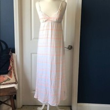 Spaghetti strap linen maxi dress