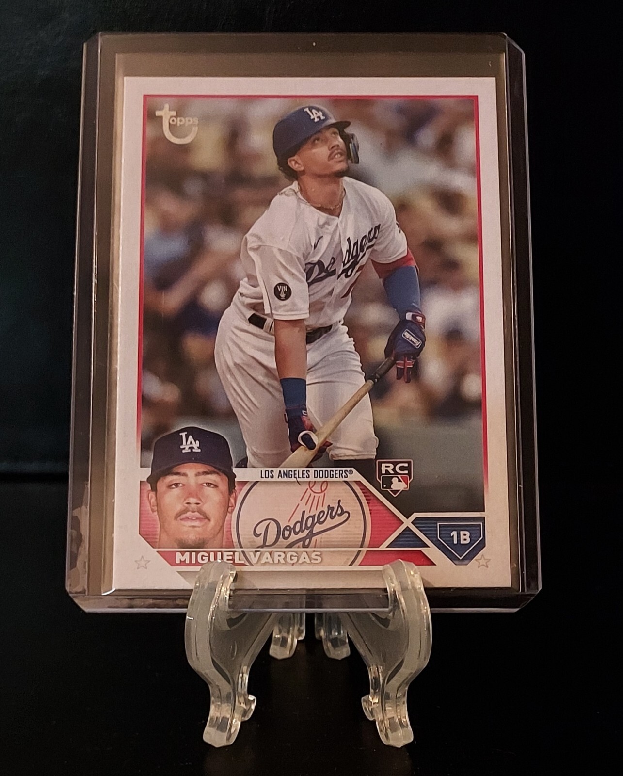 Miguel Vargas 2023 Topps Series 1 RC #163 Vintage Stock /99 Los Angeles Dodgers