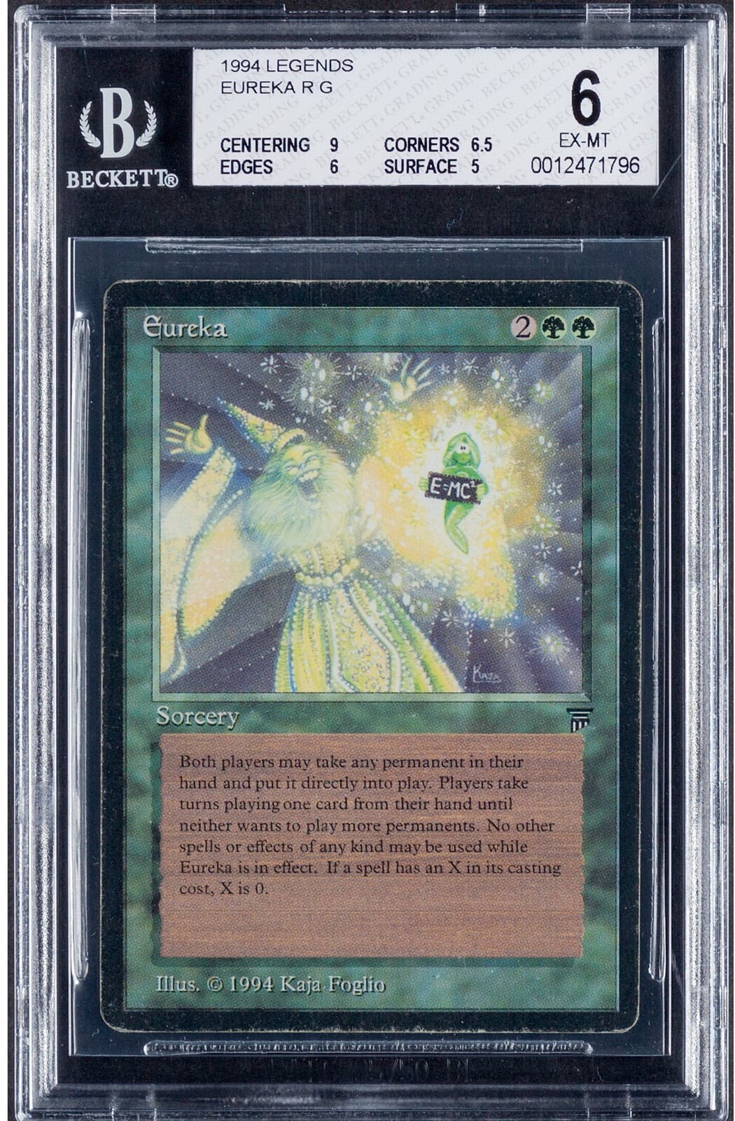 Magic MTG Eureka English Legends Reserved List Graded BGS 6 www_MoxBeta_com