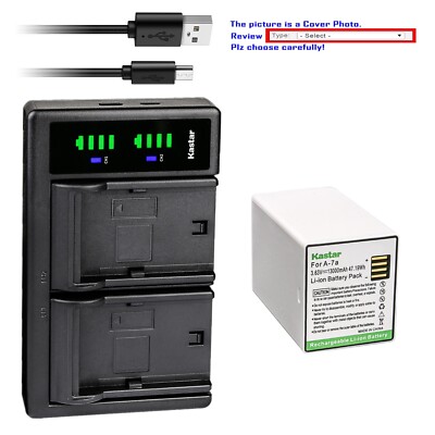 Kastar Battery LTD2 Charger for Arlo Pro 3 Floodlight Camera (VMA5410-10000S)