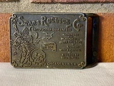 Vintage Sears Roebuck & Co. Catalogue No. 104 Chicago Ill. Belt Buckle