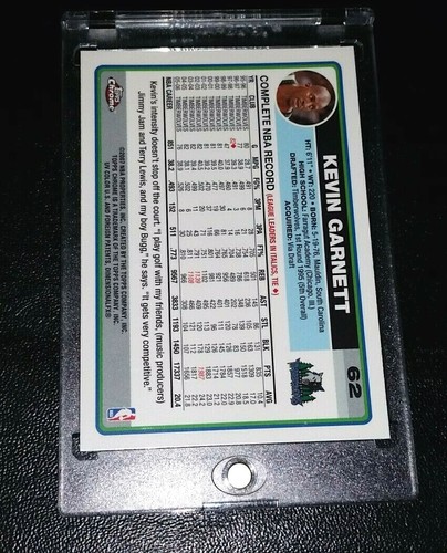 KEVIN GARNETT 2006 TOPPS CHROME CENTERED - Picture 4 of 4