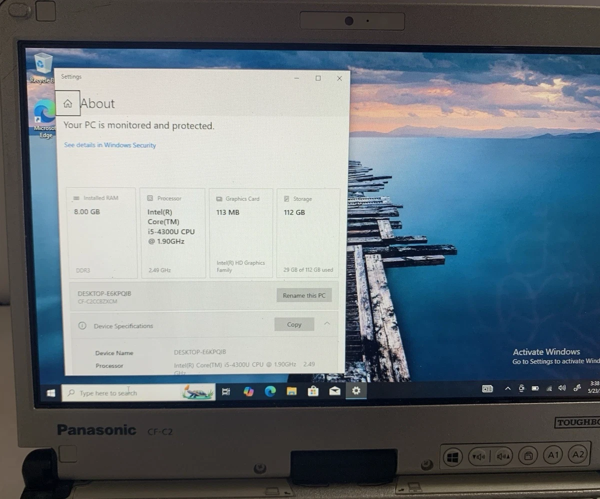 Panasonic Windows 10 8 GB RAM PC Laptops & Netbooks for sale | eBay