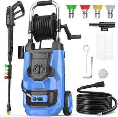 #ad #ad 2026 New Electric Wall Mounted Power Washer 5000 PSI 4 Nozzles Pressure Washer $279.99
