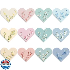 JIXZEN 12 PCS Heart Magnetic Bookmarks for Reading Women, Assorte