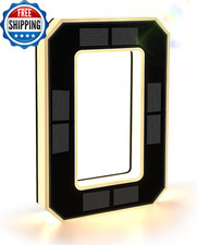 9 Inch Solar Lighted House Numbers for Outside, Light up Waterproof LED Address