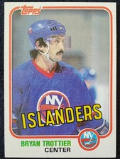 1981 Bryan Trottier New York Islanders NHL Topps Card  #41