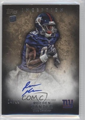 2012 Topps Inception Rookie Auto Gold 4/99 Rueben Randle #115 Auto 0c2