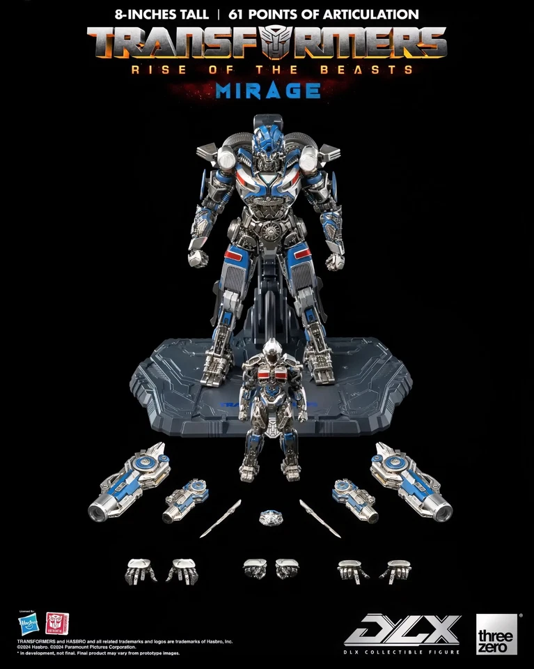 Threezero DLX Transformers Mirage Rise of the Beasts 8 Inches Figures - Image 3 of 4