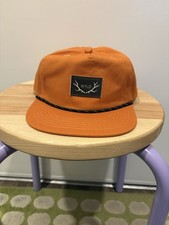 WYLD Orange Snapback Rope Hat Adjustable Soli...