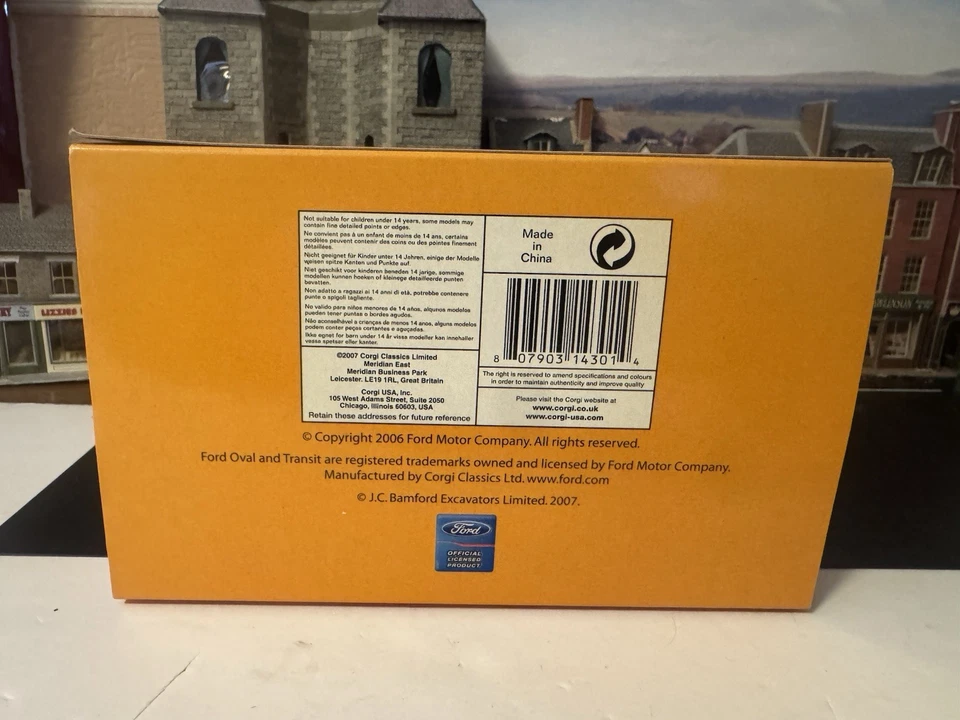 Corgi CC14301 Ford Transit Van- JCB, 1/50 Scale - Image 2 of 4