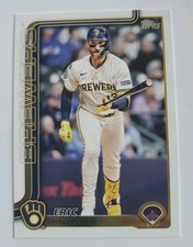 Baseball Card #US30 ERIC HAASE MILWAUKEE BREWERS Catcher Topps 2025
