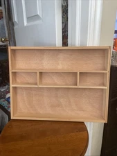 Wooden Drawer Insert Organizer - 5 Sections - Solid Wood