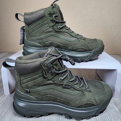Vans Crestline MTE Waterproof Boot Grape Leaf Green Mens Size 8.5 New