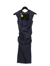 Talbot Runhof Bodycon Midi Dress UK6 in Blue
