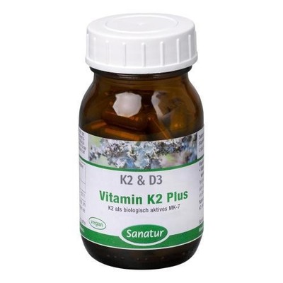 VITAMIN K2 MK7 Plus Vitamin D3 Kapseln 90 St