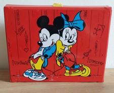 Disney Mickey / Minnie Mouse Kassettenkoffer Koffer MC Vintage 80er Jahre